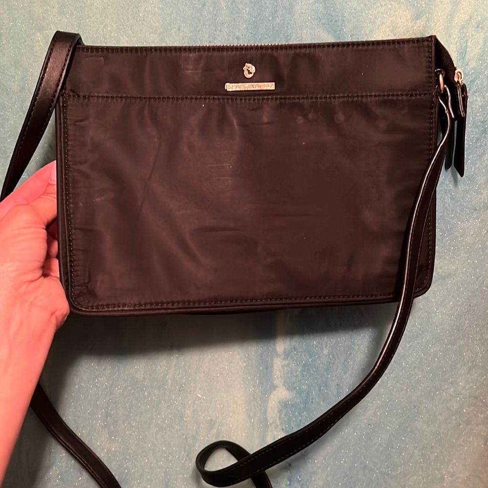 Spartina black nylon crossbody